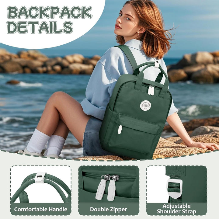 Rucksack Mädchen Teenager Jungen Schulrucksack 14 Zoll Laptop Schulranzen Leichtgewicht Schultaschen