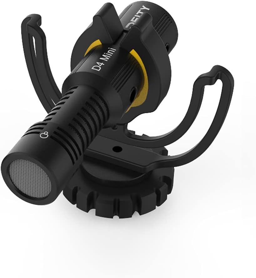 Deity V-Mic D4 Mini Mikrofon Super Cardioid Compact mit 3,5 mm TRS / 3,5 mm TRRS-Ausgangskabel