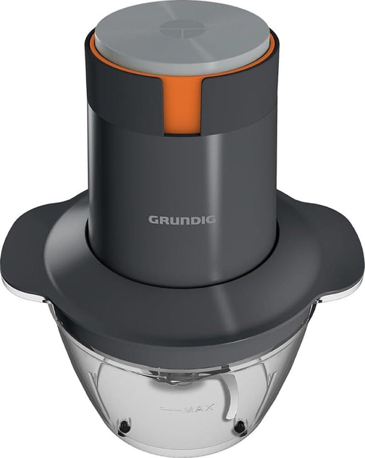 Grundig CH 5320 Multi-Zerkleinerer, 500 Watt, 2 Edelstahlmesser, 0,5 l Glasbehälter, 2 Stufen, Anti-