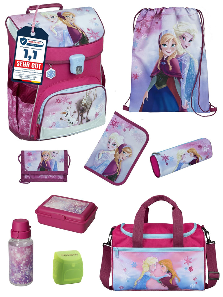 Disney die Eiskönigin Anna & Elsa Schulranzen-Set 9-tlg. Scooli Campus Fit Frozen Magic mit Sporttas