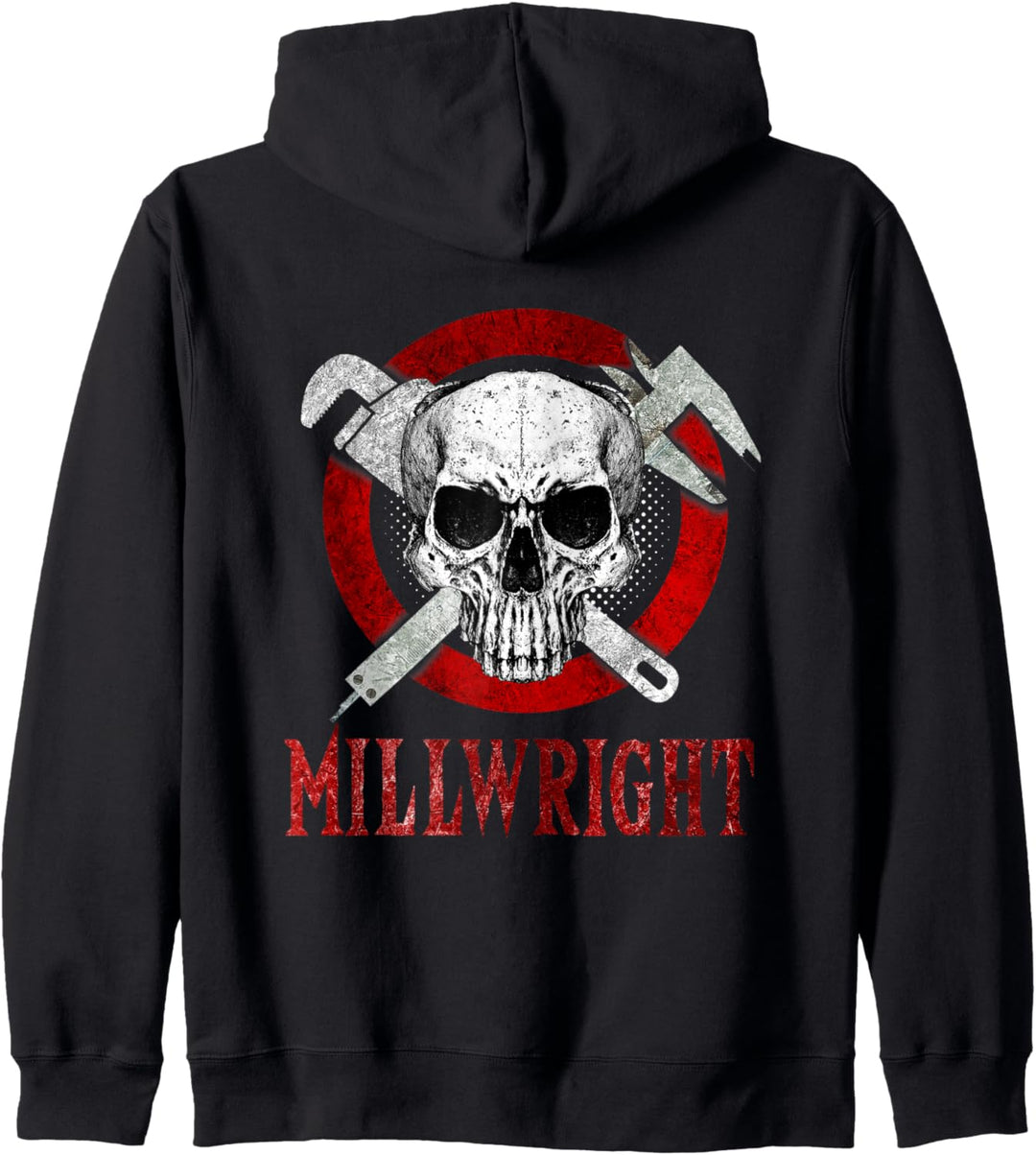 Millwright Bild auf der Rückseite der Kleidung Kapuzenjacke