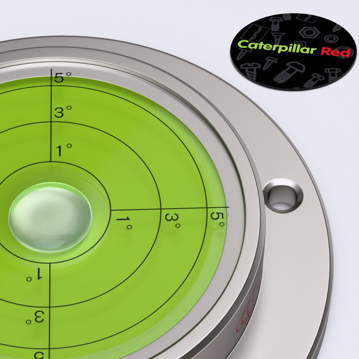 Dosenlibelle 100mm -Geflanschte Grosse Metall-Wasserwaage mit Luftblase, 100mm Durchmesser, Gradanga