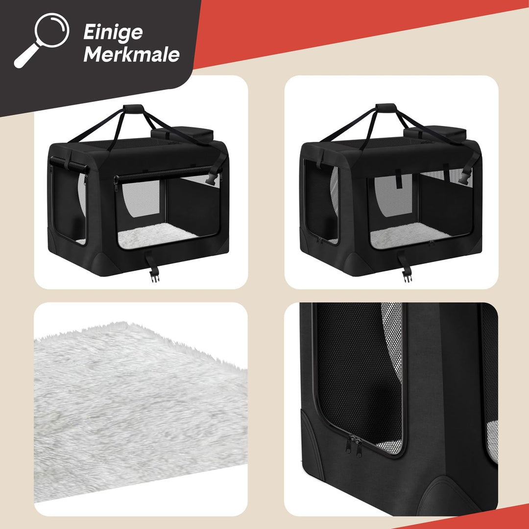 Hunde-Transportbox Tier Hundebox Transporttasche faltbar Hundetasche Haustier-Transport Atmungsaktiv
