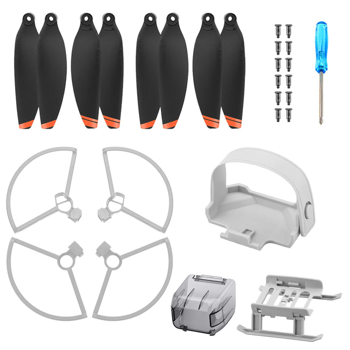 Drohnen Zubehör für DJI Mini 4K/2/SE/2 SE, 8 Propeller für DJI Mini 4K/2/SE/2 SE, 4 Propeller Schutz