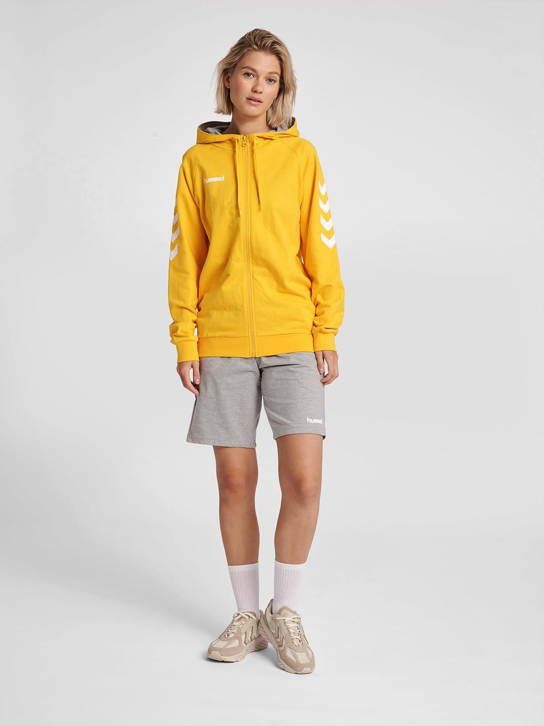 hummel Reissverschluss Hoodie Hmlgo Multisport Damen Grösse, XS Egret Melange