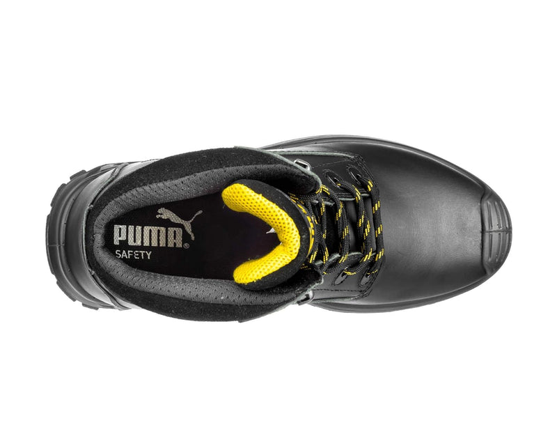 Puma Safety Shoes Borneo Black Mid S3 HRO SRC, Puma 630411-202 Unisex-Erwachsene Sicherheitsschuhe,