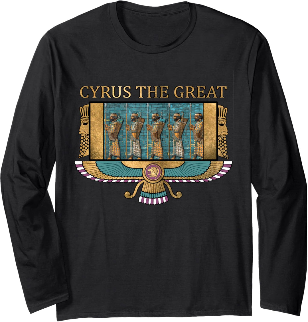 Cyrus der Grosse Alte Persien Achämenidisches persisches Langarmshirt