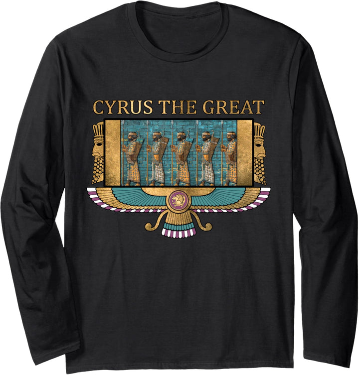 Cyrus der Grosse Alte Persien Achämenidisches persisches Langarmshirt