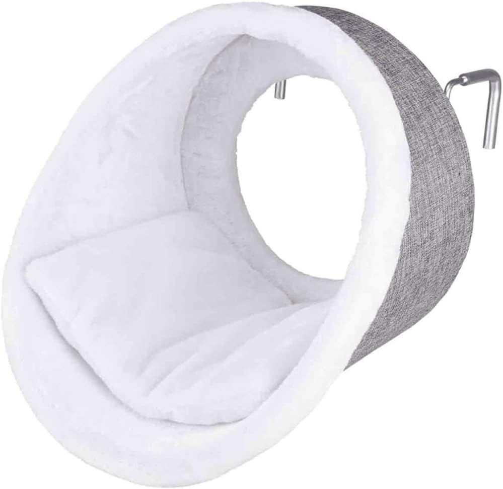 Trixie 43144 Hängehöhle für Heizkörper, rund, ø 38 × 34 cm, weiss/grau