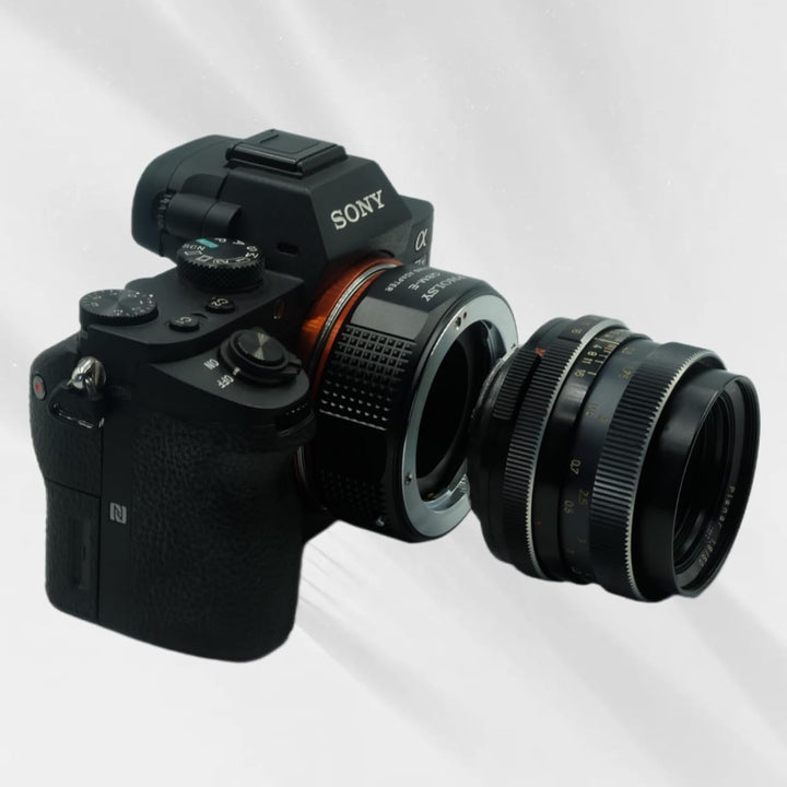 PHOLSY Objektivadapter Kompatibel mit Rollei SL35 (QBM) Rolleinar Objektiv auf Sony E Kameragehäuse