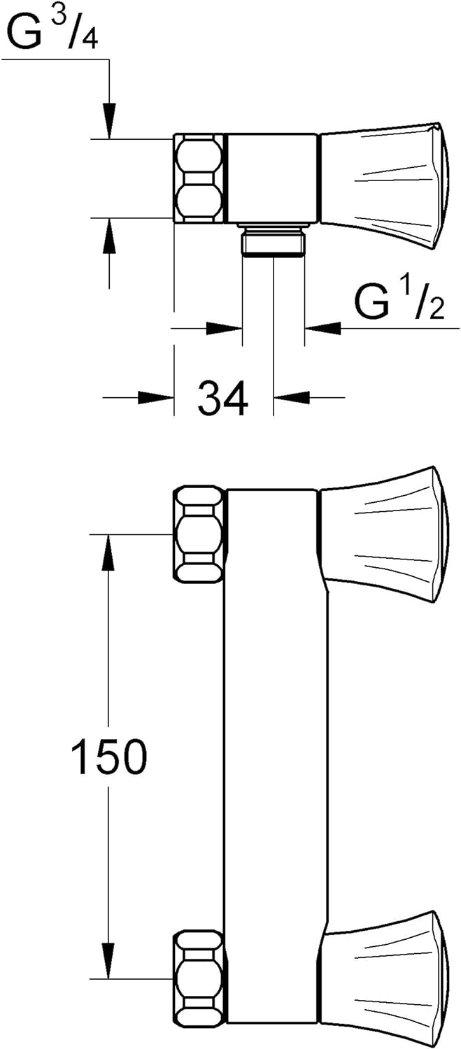 Grohe Costa L, Brause ohne S-Anschl.ds, Silber Sonstige, Sonstige