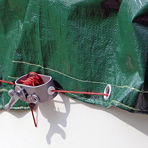 POOL Total Winter-Abdeckplane 180g/m² für Rundbecken grün/schwarz für Ø 4,00-4,20 m Rundpool | Exclu