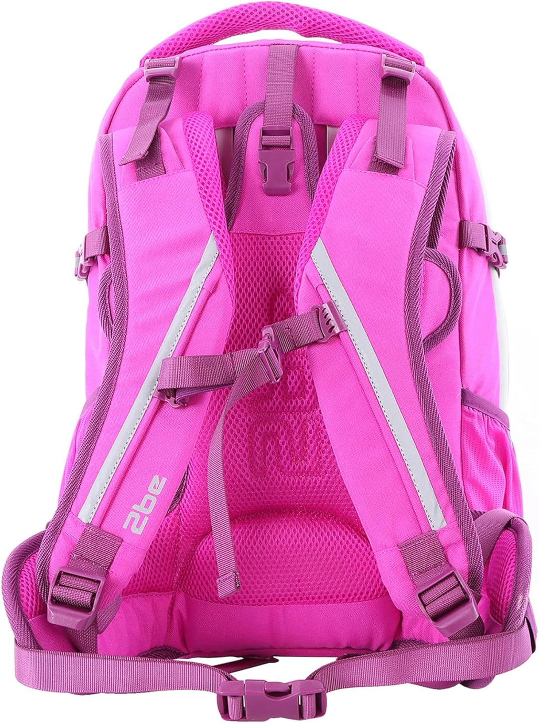 2be Schulrucksack 66320 Ergo School Backpack Fuchsia, Pink Kariert, Einheitsgrösse