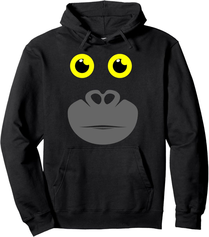 Affengesicht Affe Gesicht - Gorilla Kostüm für Karneval Pullover Hoodie