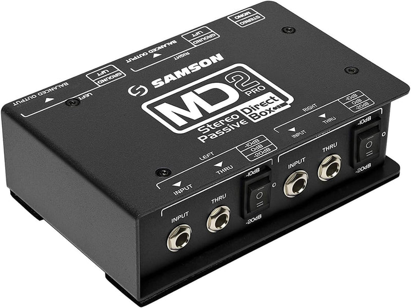 Samson MD2 Pro – Stereo Passive DI-Box MD2 Pro Stereo Passiv, MD2 Pro Stereo Passiv