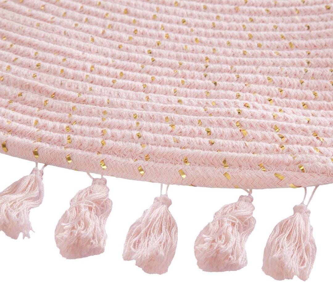 Kinderteppich Lulu - Lurex - rosa D 90 cm - Rosa - Atmosphera créateur d'intérieur