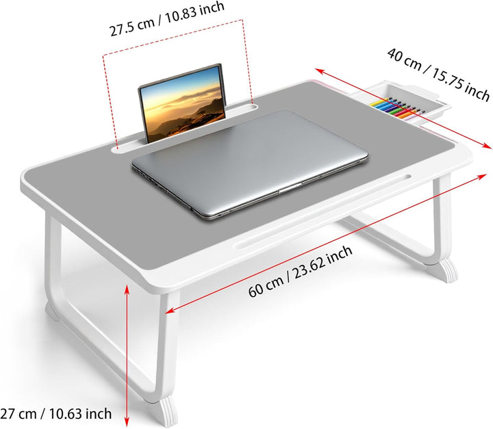 Laptop Bed Desk - Schossschreibtisch für Frühstück im Bett, Arbeitszimmer, Büroarbeit, Gaming, Schre