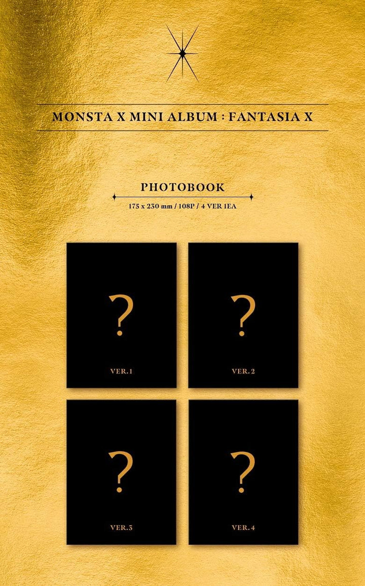Starship Entertainment Monsta X - Fantasia X Album+Pre-Order Benefit+Folded Poster+Extra Photocards