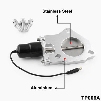 Elektrische Auspuffabschaltung, E-CUT-Ventilmotorausgang 76 mm (3 Zoll) Edelstahl-Elektroabgas-Fallr