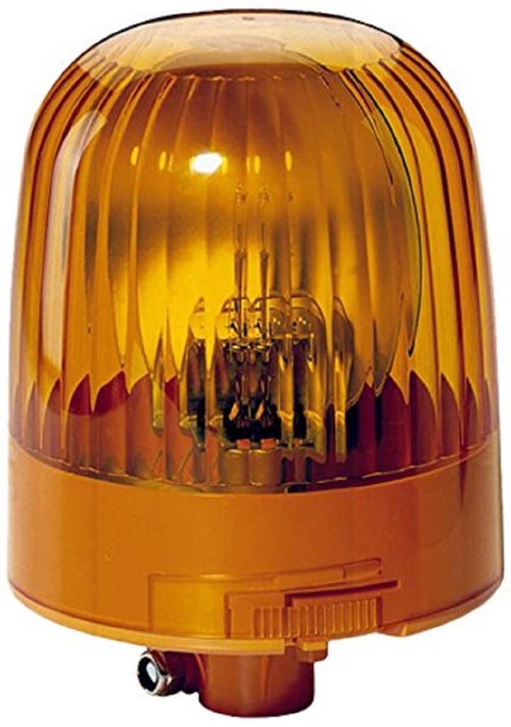 HELLA - Halogen-Rundumkennleuchte - KL Junior - 12V - gelb - Rohrstutzen - 2RL 007 551-001 Rohrstutz