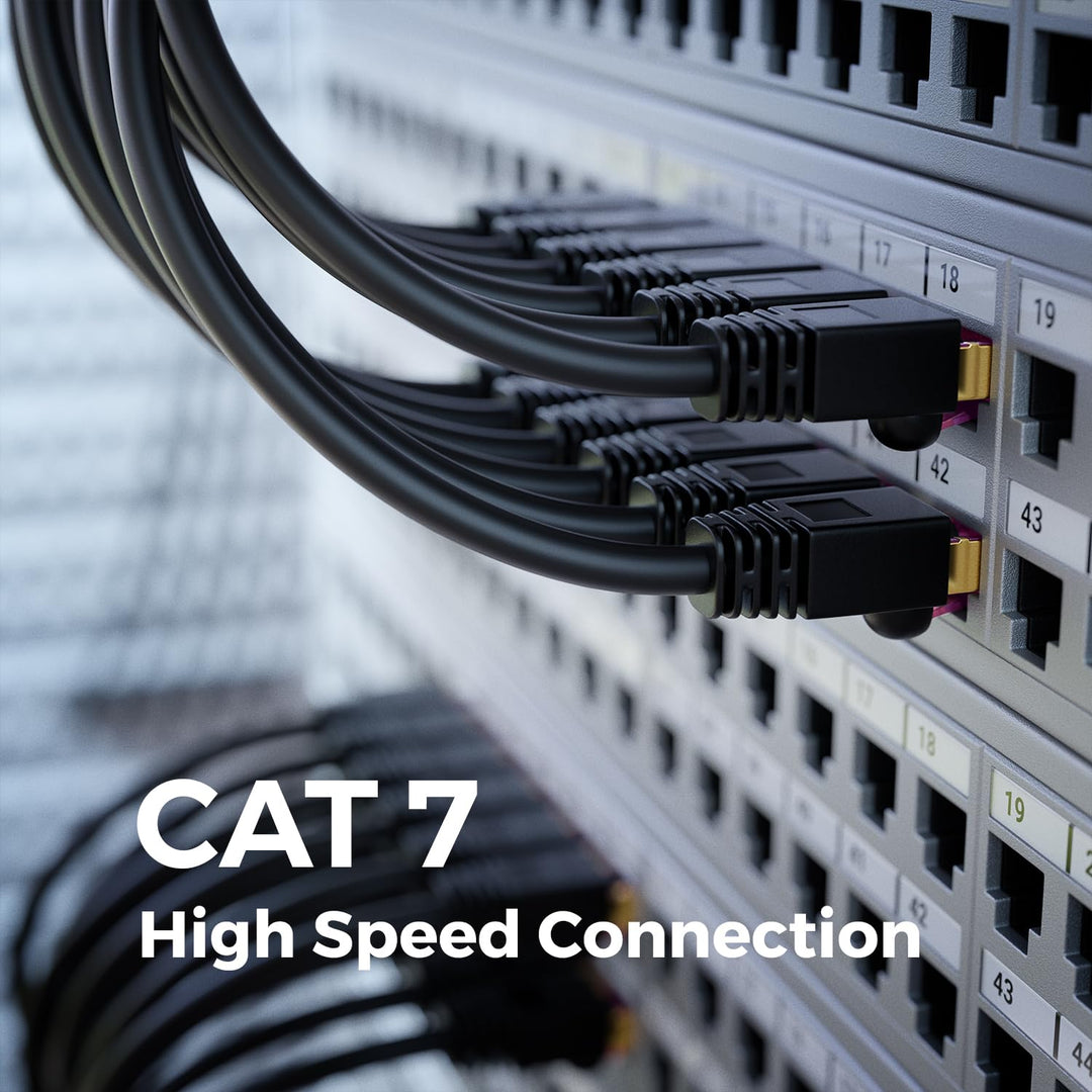 deleyCON 20m CAT7 Outdoor Netzwerkkabel für Aussenbereich (10 Gbit/s, 600 MHz, S/FTP Schirmung, Kupf