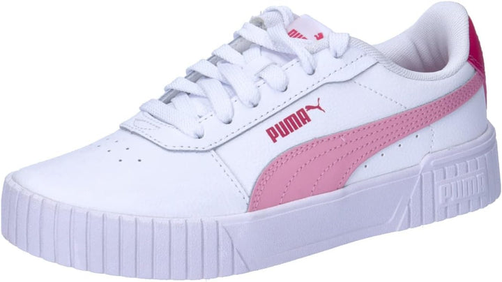 PUMA Mädchen Carina 2.0 Jr Sneaker 37 EU White Pink Lilac, 37 EU White Pink Lilac