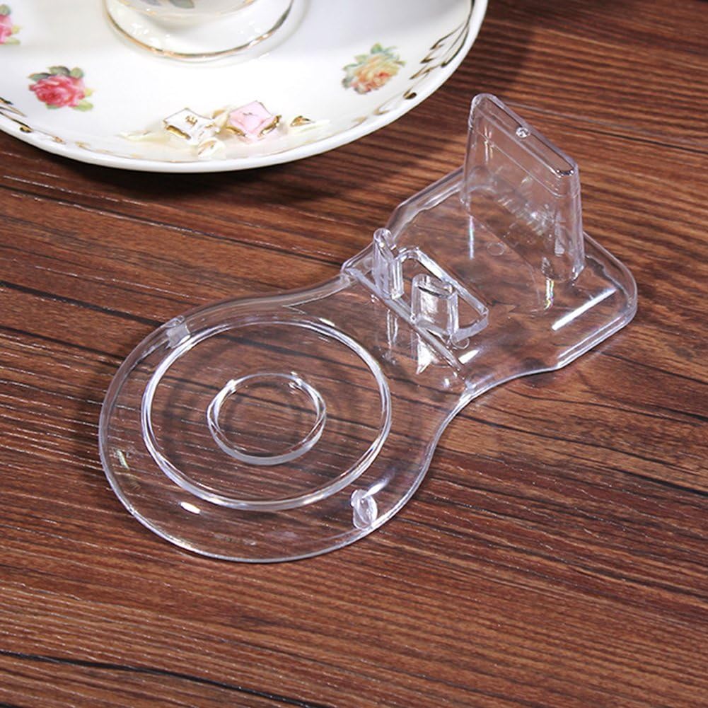 Artliving Staffelei-Ständer für Teetassen und Untertasse, transparent, 6 Stück, 6