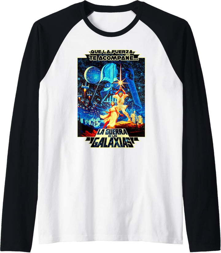 Star Wars Group Shot A New Hope Poster With Spanish Text Raglan