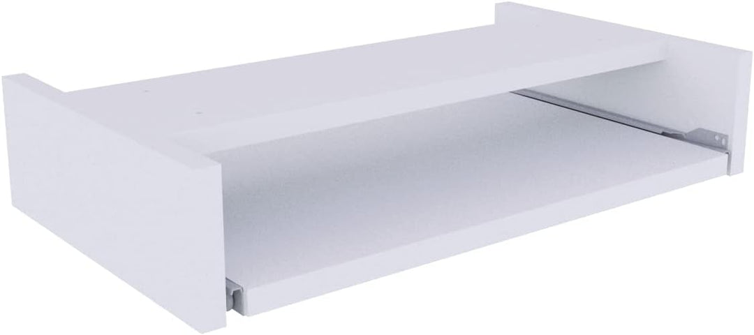 Henor Abnehmbare Tastaturablage aus Holz 55 x 31 x 9 cm unter Schreibtisch Grau 55x31x9 Grau, Grau 5