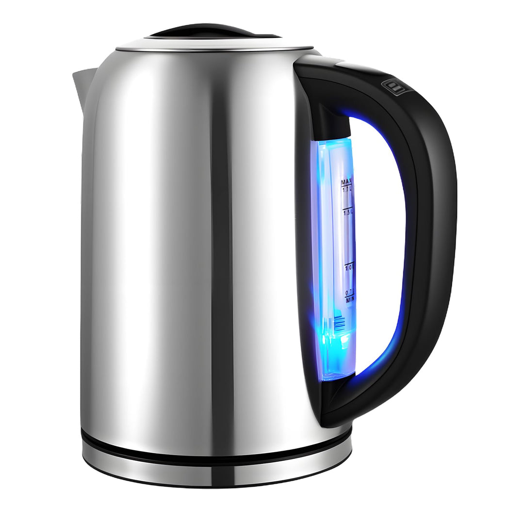 Wasserkocher mit Temperatureinstellung (45°C-90°C) Wasser Kocher Edelstahl 1,7 Liter Teekocher 100%