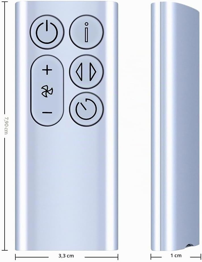 Neu Leafless Fan Fernbedienung Kompatibel mit Dyson BP01 Pure Cool Me-Luftreiniger Ventilator, Silbe