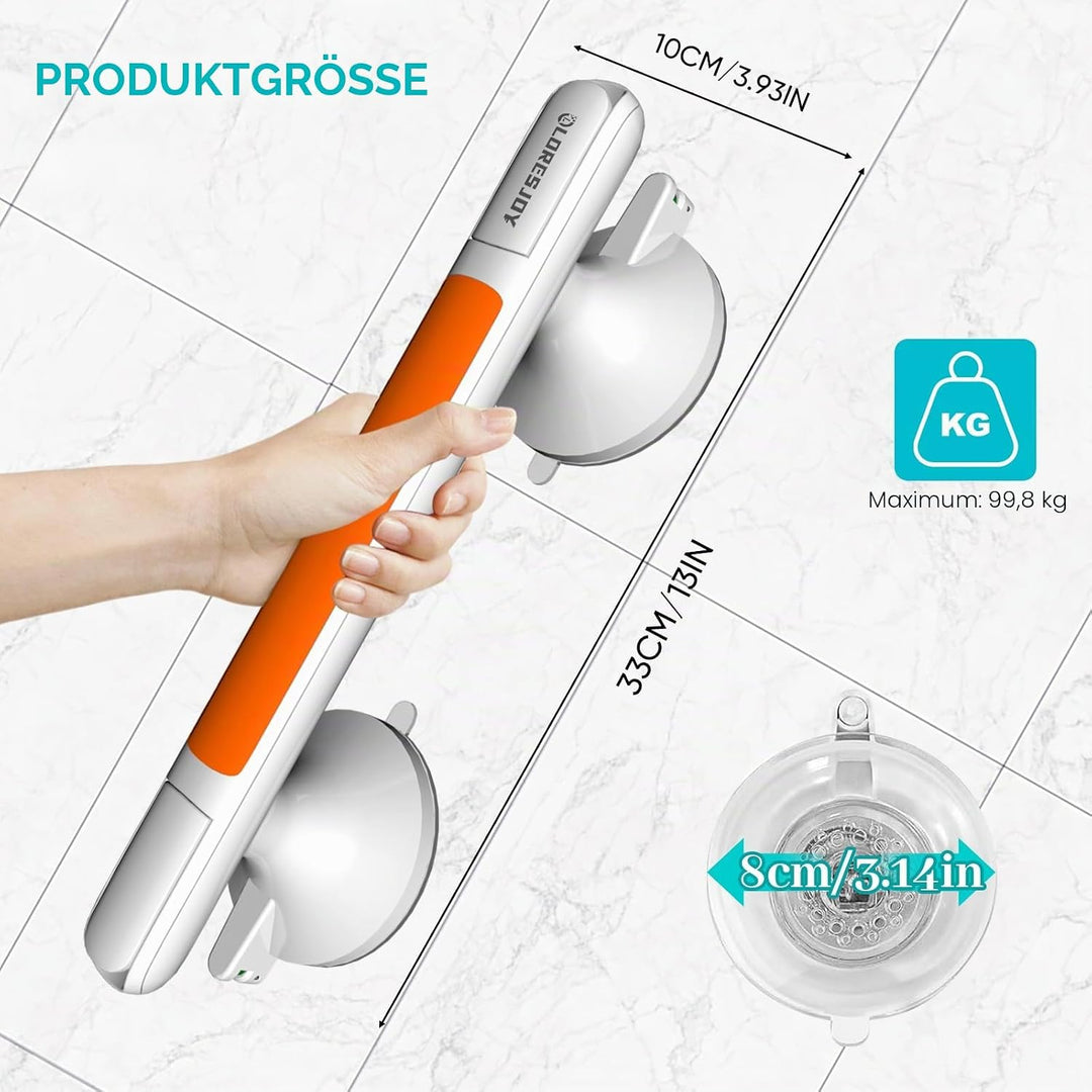 Haltegriff Dusche, 30cm Badewannengriff, Haltegriffe Bad WC | Haltegriffe für Senioren,Haltegriff mi