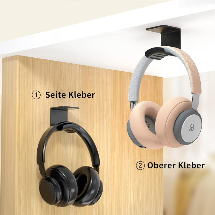 Cozycase Universal Headset Halterung Tisch - 2 Stück Kopfhörer Halter Wandhalterung Holder mit stark