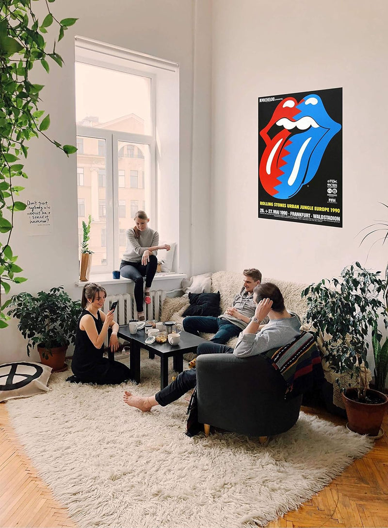 The Rolling Stones - Europe, Tour 1990 » Konzertplakat/Premium Poster | Live Konzert Veranstaltung |