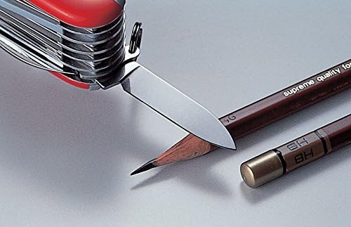 Victorinox Taschenmesser Hiker (13 Funktionen, Holzsäge, Phillips-Schraubendreher, Zahnstocher) rot