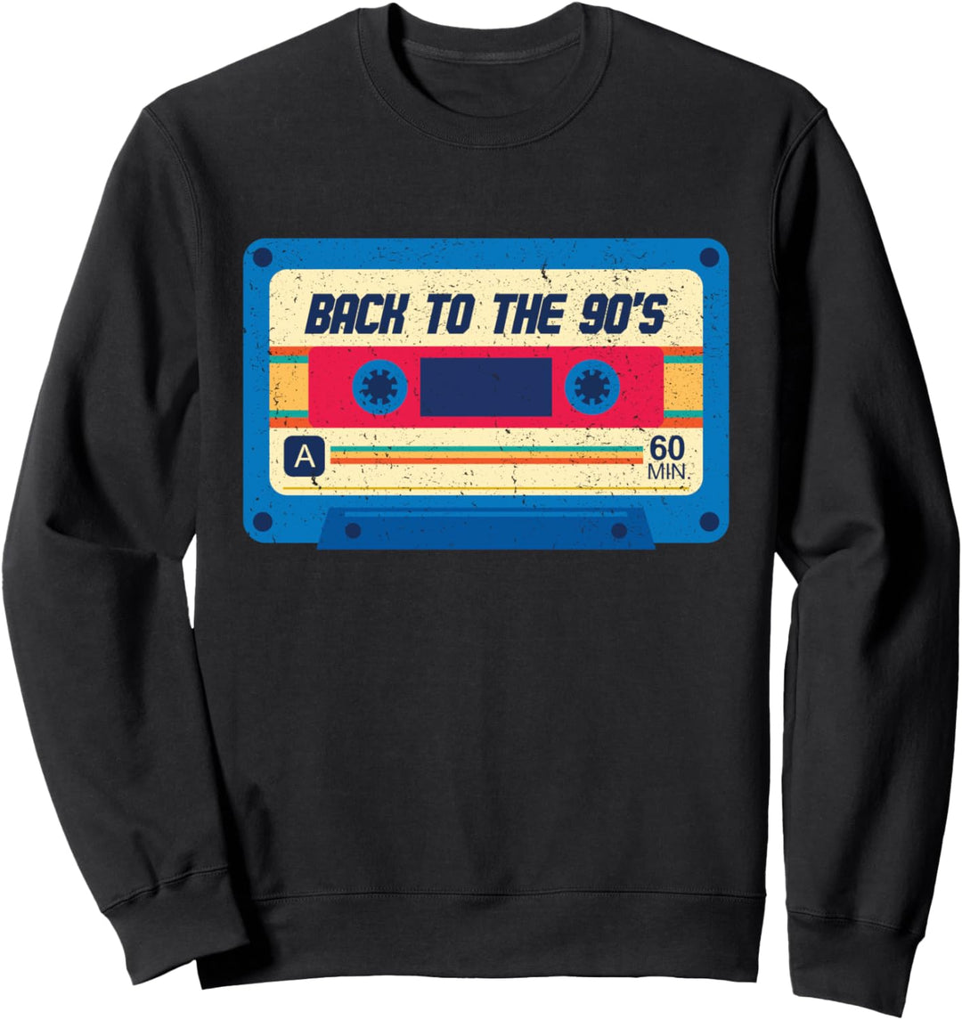 90er Jahre Back to the 90s Retro Party Kassette Mottto-Party Sweatshirt