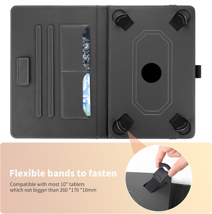 Easyacc Universal Hülle für Honor Pad X8a /Blackview Tab90 Tab60 WiFi/SGIN Tablet/Cheerjoy Tablet/CO