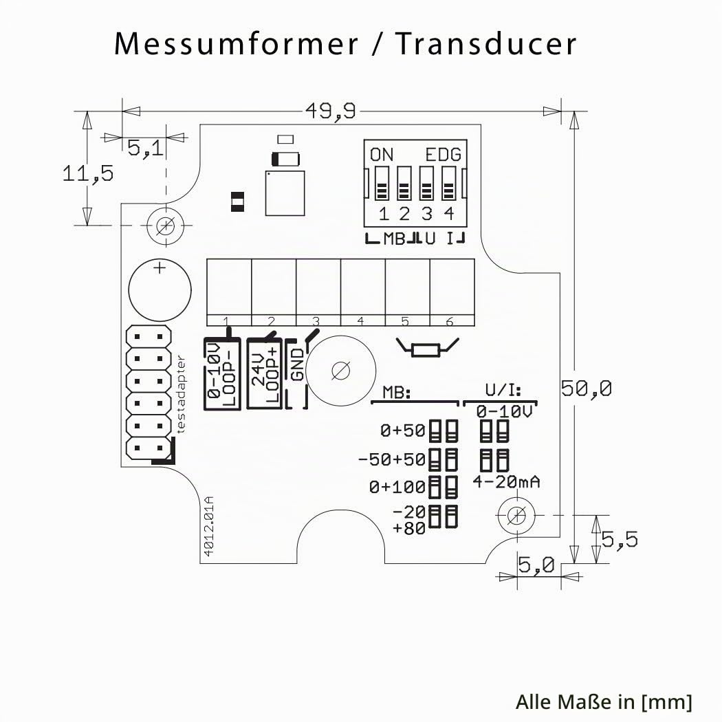 iOVEO 206AF02202 - Aussentemperatur-Messumformer mit Sensor PT1000, Aussenfühler Aktiv, 0-10V o. 4-2