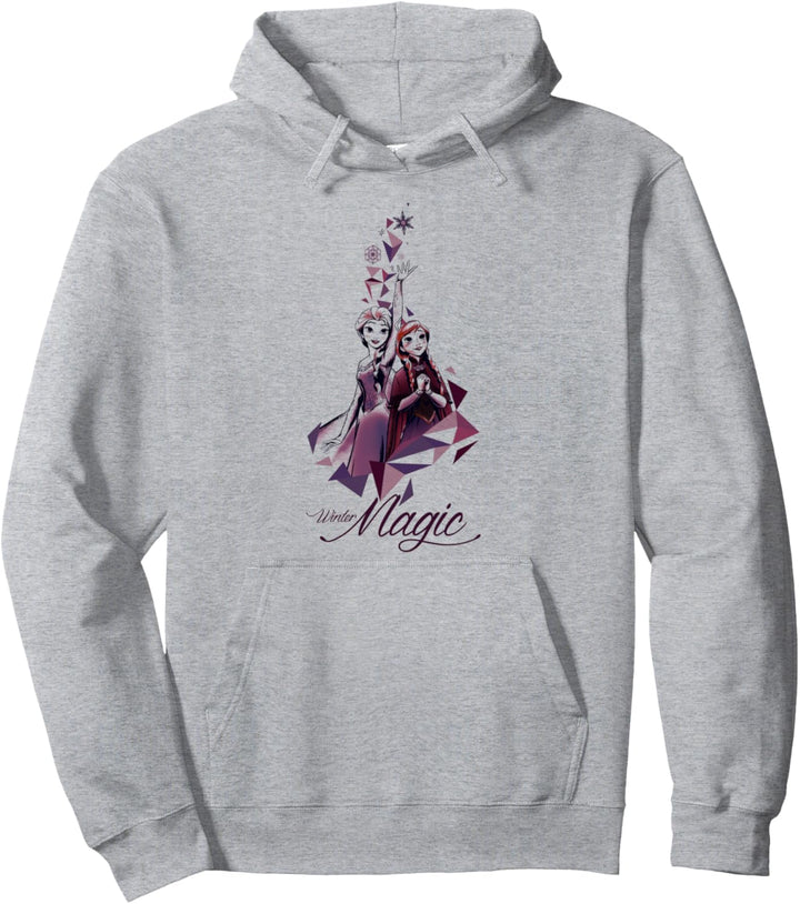 Disney Frozen Elsa Anna Geometric Prism Winter Magic Pullover Hoodie