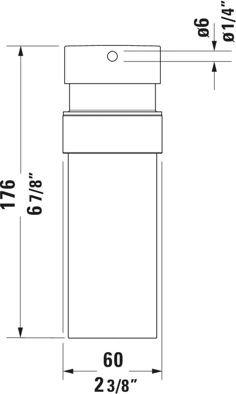 Duravit 9935 Seifenspender Starck T, Wandmontage, 175 ml, Chrom Seifenspender