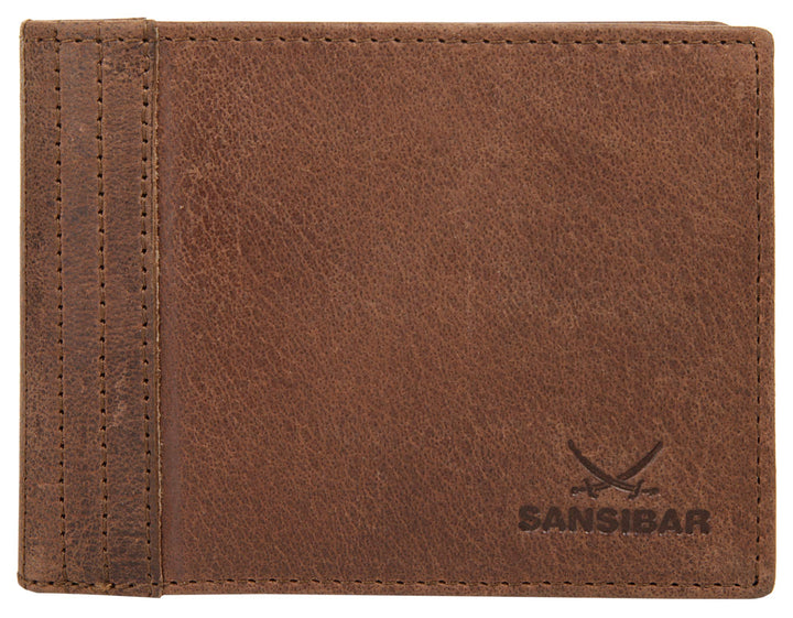 Sansibar Geldbörse Echt Leder Cognac Herren, Damen - 020050, Cognac