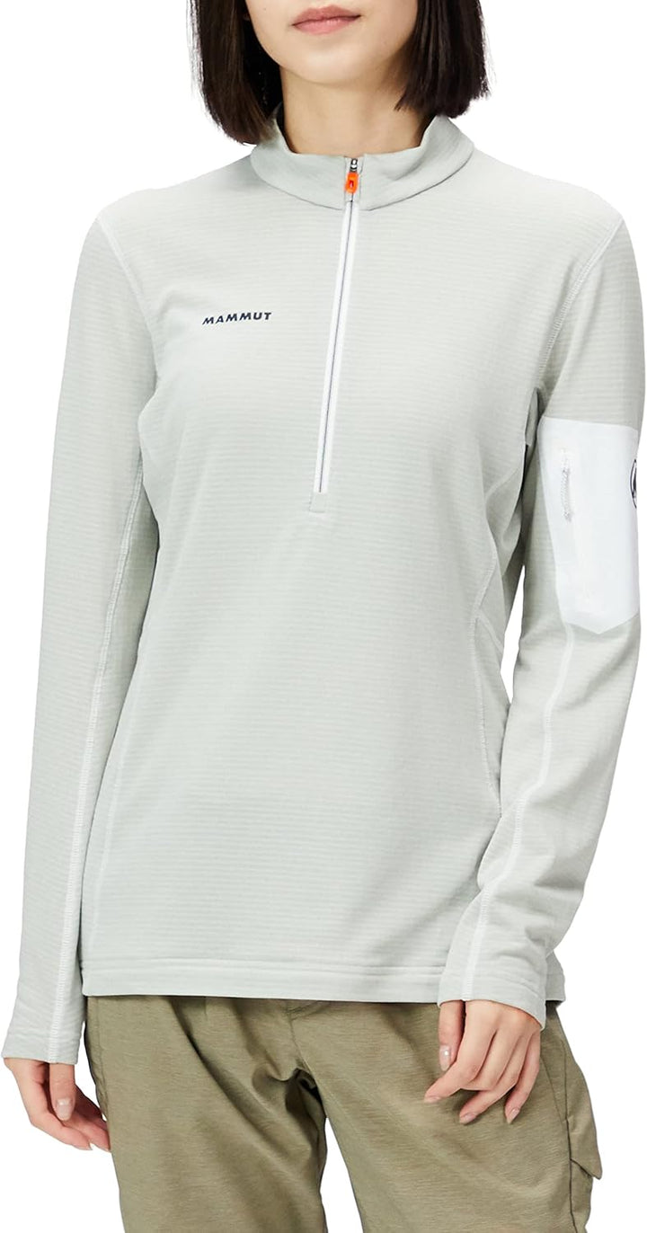 Mammut Damen Aenergy Light Half Midlayer Pullover L White/Highway, L White/Highway