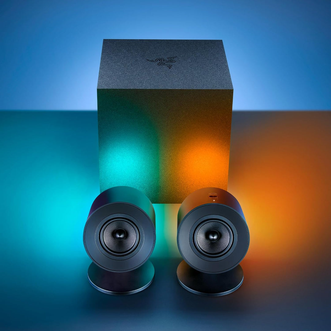 Razer Nommo V2 - Full-Range-2.1-Gaming-Lautsprecher für PC mit kabelgebundenem Subwoofer (3-Zoll-Ful