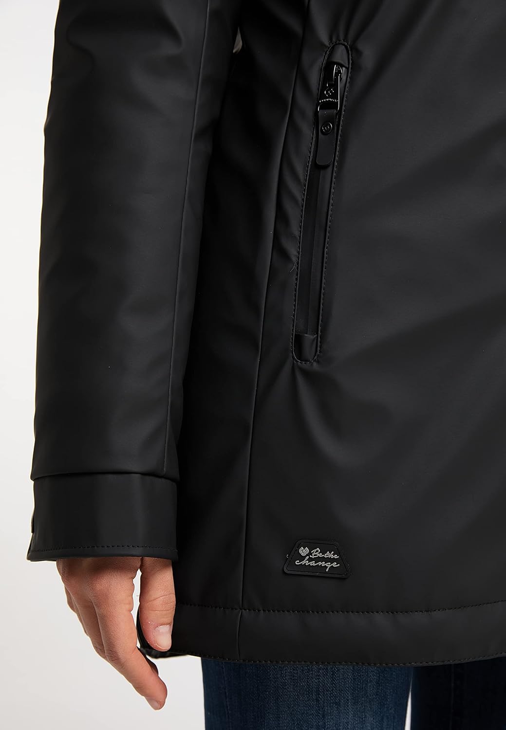 Ragwear Zuzka Rainy Damen Regenjacke Jacke Übergangsjacke, M Schwarz