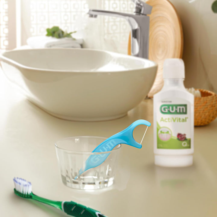 GUM EASY-FLOSSERS | Zahnseidesticks | Entfernen Speisereste und Plaque aus Zahnzwischenräumen | Besc