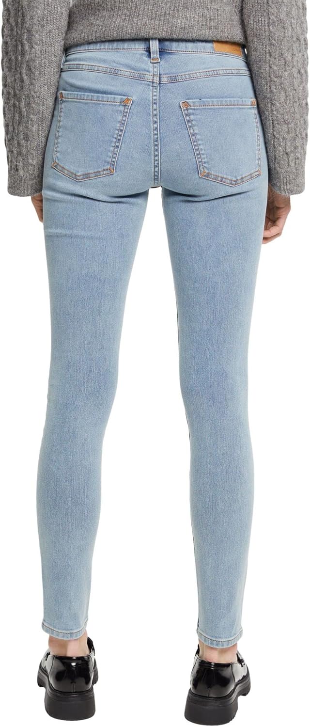ESPRIT Damen Women's Jeans 24W / 34L Blue Light Washed, 24W / 34L Blue Light Washed