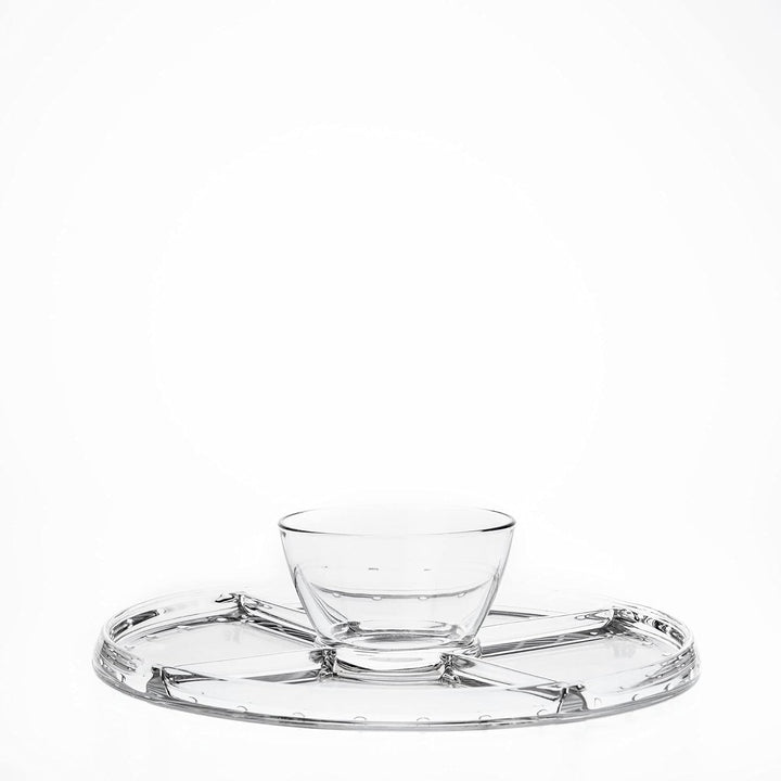 Borgonovo, 4-in-1-Etagere mit Glaskuppel aus Palladium