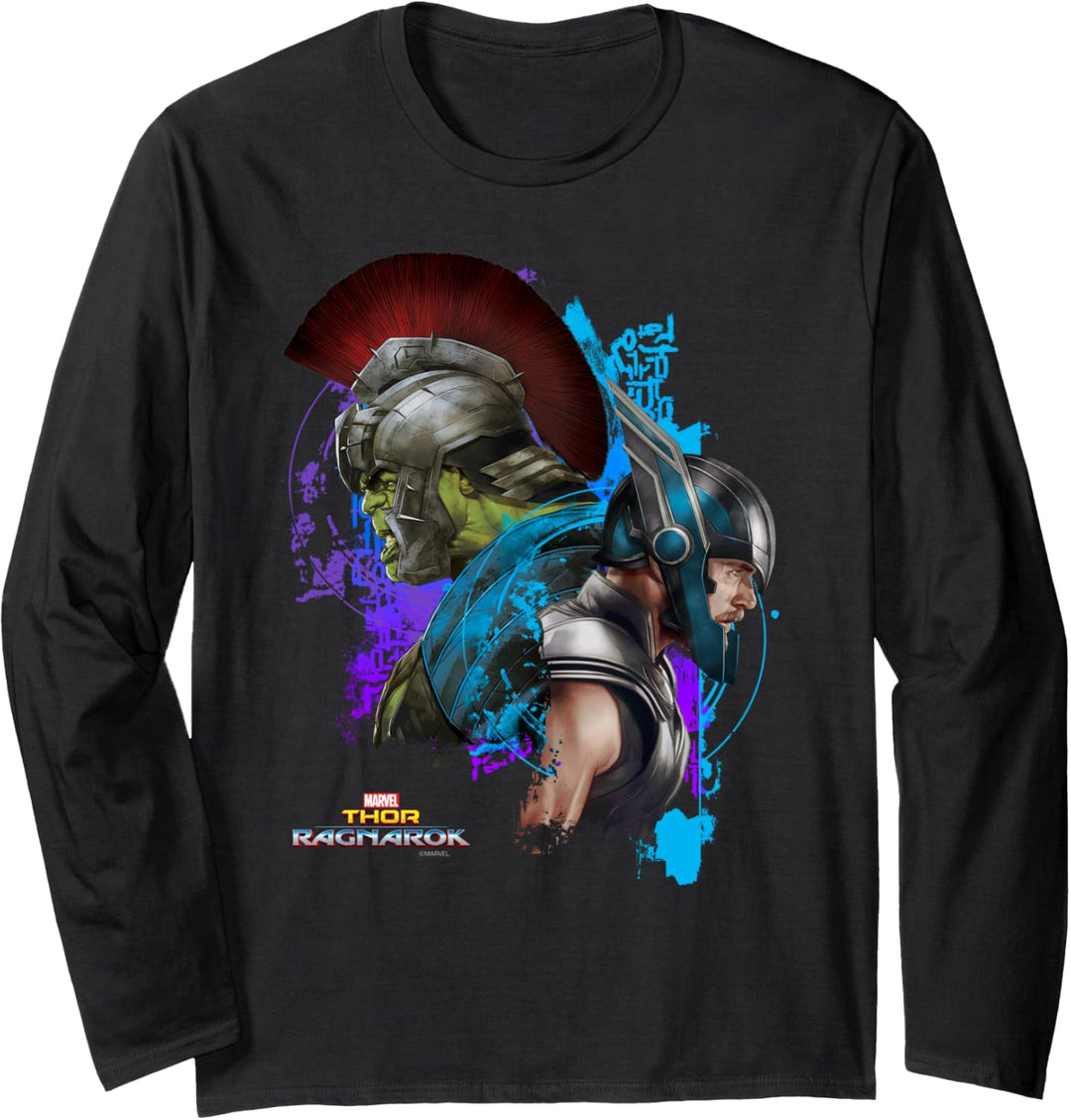 Marvel Thor: Ragnarok Hulk And Thor Back To Back Portrait Langarmshirt