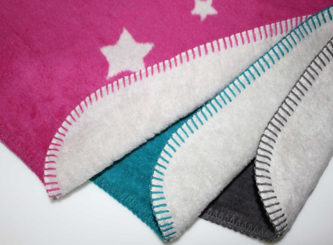 Moon Luxus Kuscheldecke Wolldecke Wohndecke Baumwolldecke Einhorn 150x200 (Petrol), Petrol