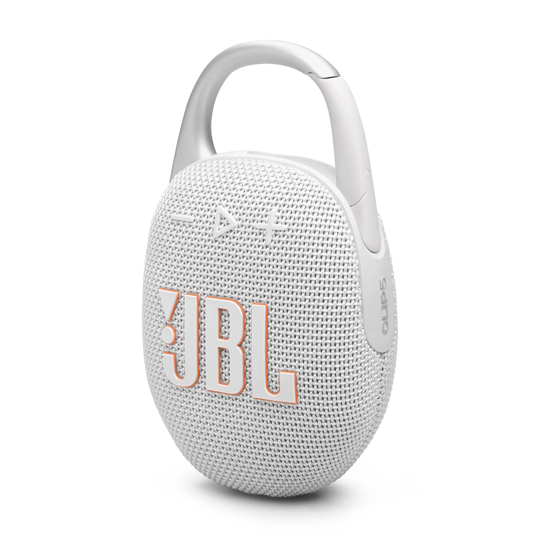 JBL Clip 5 in Grau – Tragbare Bluetooth-Lautsprecher-Box mit JBL Pro Sound, tiefem Bass und Playtime